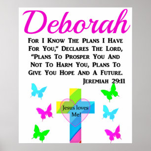 JEREMIAH 29:11 JESUS LIEBEN ME PERSONALISIERT POSTER