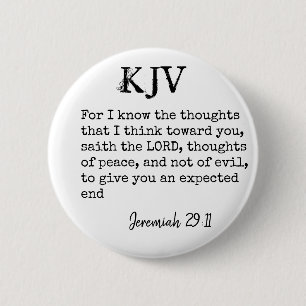 Jeremiah 29:11 KJV Bibelangebot - kann individuell Button