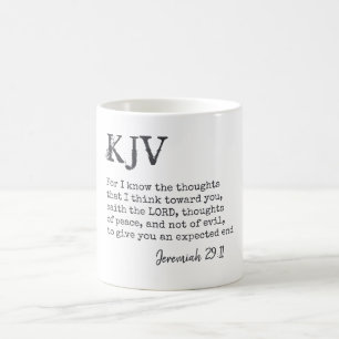 Jeremiah 29:11 KJV Bibelangebot - kann individuell Kaffeetasse