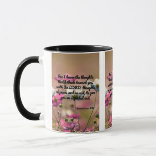 Jeremiah 29:11 KJV Bible Verse Pic Zwei-Tone-Tasse Tasse