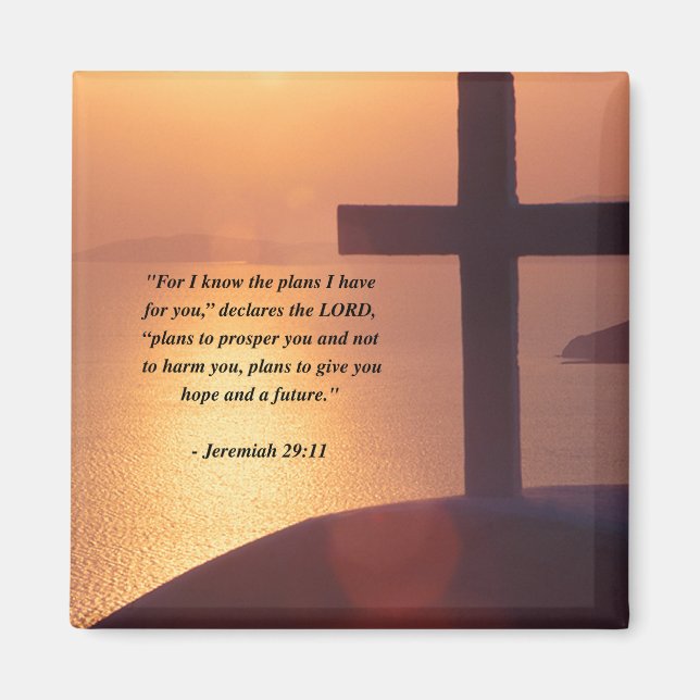 JEREMIAH 29:11 MAGNET (Vorne)