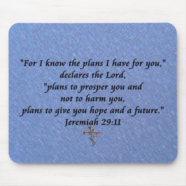 Jeremiah 29-11 mousepad (Vorne)
