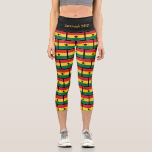 Jeremiah 29:11   Patriotisch   GHANA FLAG Capri Leggings