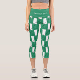 Jeremiah 29:11 | Patriotisch | NIGERIA FLAG Capri Leggings