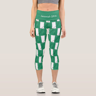 Jeremiah 29:11   Patriotisch   NIGERIA FLAG Capri Leggings
