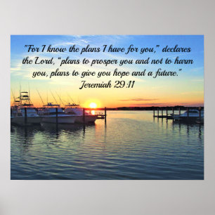 JEREMIAH 29:11 PLÄNE FÜR EINE KÜNFTIGE BILDUNG POSTER