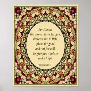 Jeremiah 29:11 Poster