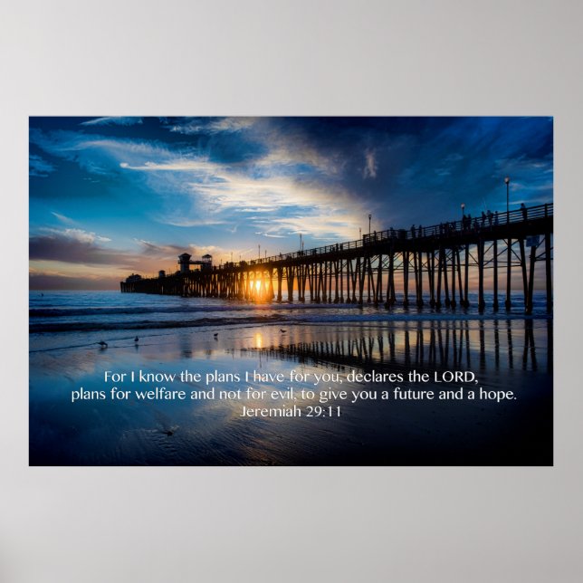 Jeremiah 29:11 poster (Vorne)