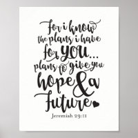 Jeremiah 29 11 Poster Print