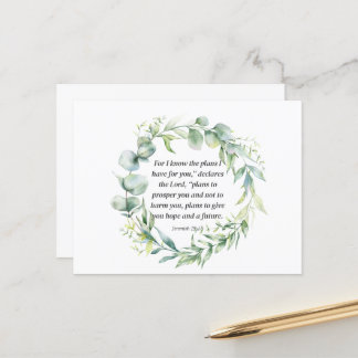 Jeremiah 29:11 postkarte