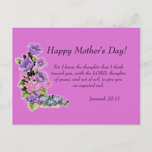 Jeremiah 29:11 postkarte (Vorderseite)