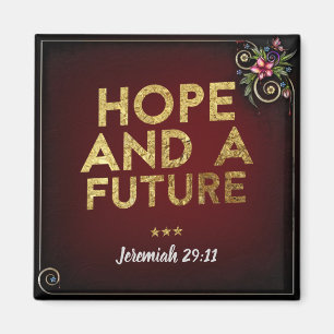 Jeremiah 29:11 Square Magnet