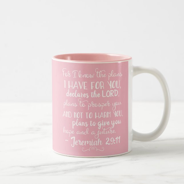 Jeremiah 29:11 Tasse der Christlichen Inspiration (Rechts)