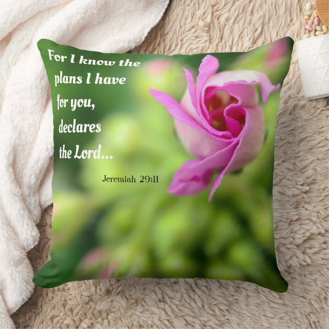 Jeremiah 29:11 Throw Kissen (Decke)