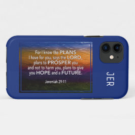 Jeremiah 29:11 | WEIL ICH DIE PLANS Bibel BLAU KEN Case-Mate iPhone Hülle