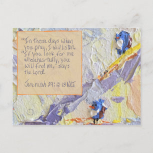 Jeremiah 29:12-13 postkarte