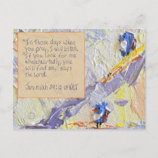 Jeremiah 29:12-13 postkarte