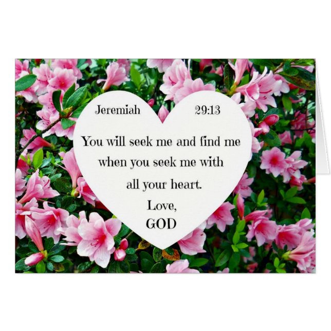 Jeremiah 29:13 (Vorderseite (Horizontal))