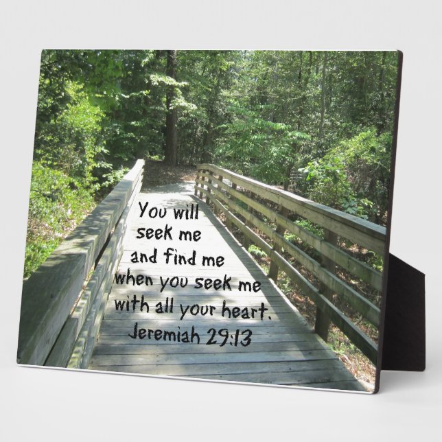 Jeremiah 29:13 fotoplatte (Seite)