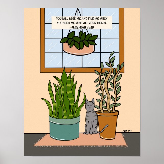 Jeremiah 29:13 Poster (Vorne)