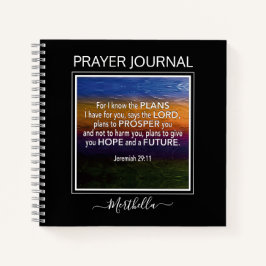Jeremiah 29 KENNE ICH DAS PLANS Prayer Journal Notizbuch