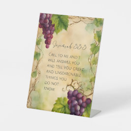 Jeremiah 33:3 Christlich Bibelverse Sockelschild