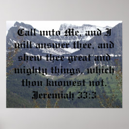 Jeremiah 33:3-Plakat Poster