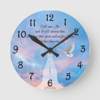 Jeremiah 33:3 runde wanduhr