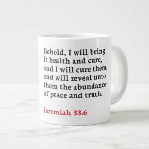 Jeremiah 33:6 - Jumbo-Tasse
