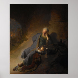 Jeremiah Lamenting the Destruction of Jerusalem Poster