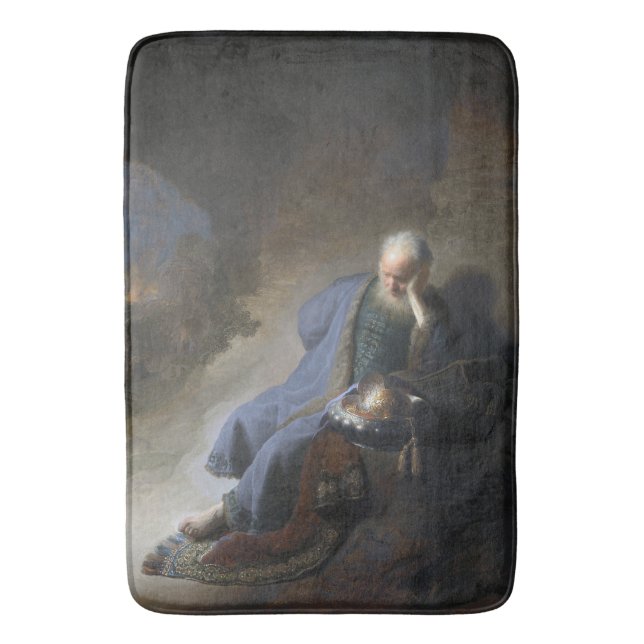 Jeremiah Lamenting über den Fall Jerusalems, Rembr Badematte (Vorderseite Vertikal)