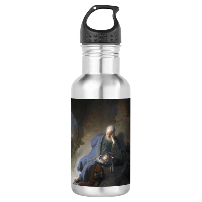 Jeremiah Lamenting über den Fall Jerusalems, Rembr Edelstahlflasche (Vorderseite)