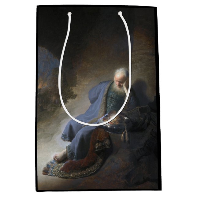 Jeremiah Lamenting über den Fall Jerusalems, Rembr Mittlere Geschenktüte (Vorderseite)