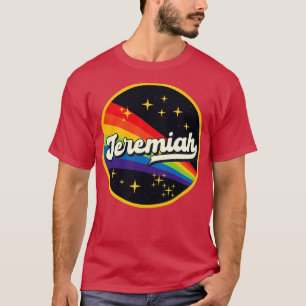 Jeremiah Regenbogen im Weltraum im Vintage-Stil T-Shirt