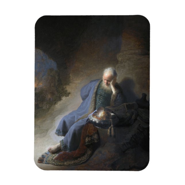 Jeremiah Zerstörung Jerusalem Bibel Rembrandt Magnet (Vertikal)