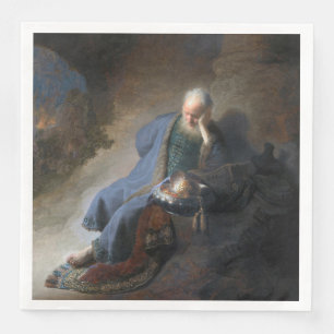 Jeremiah Zerstörung Jerusalem Bibel Rembrandt Serviette