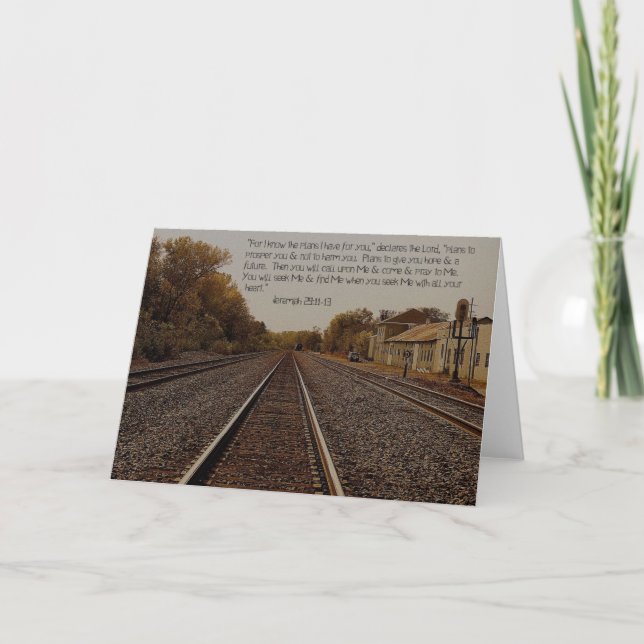 Jeremias 29: 11. 12x18 Karte (Vorderseite)
