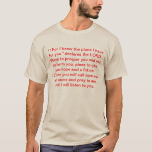 Jeremias 29, 11-14 T-Shirt