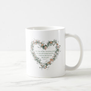 Jeremias-29:11 Blumenherz-Tasse Tasse