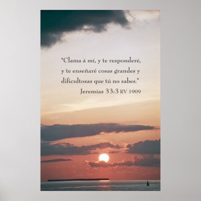 Jeremias 33:3 poster (Vorne)