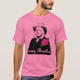 Jeremy Bentham mit tropischer Blume T-Shirt