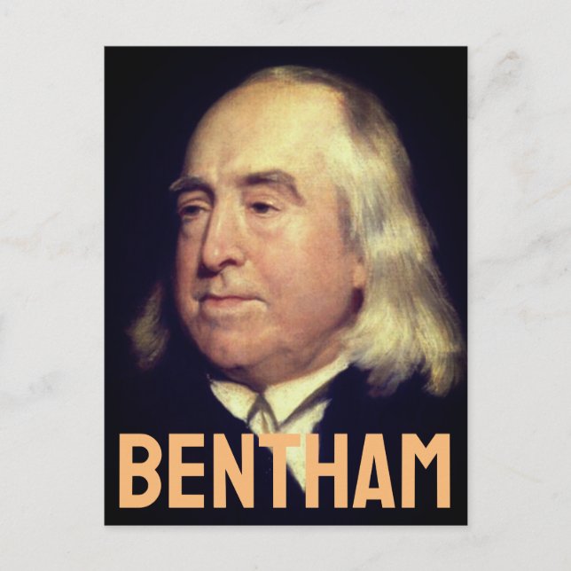 Jeremy Bentham Postkarte (Vorderseite)