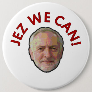 Jeremy Corbyn "Jez können wir" Abzeichen Button