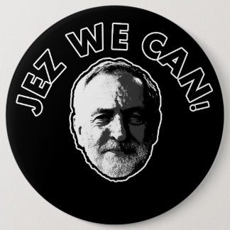 Jeremy Corbyn "Jez können wir" Abzeichen schwärzen Button