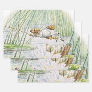 Jeremy Fisher macht einen großen Sprung von Beatri Geschenkpapier Set