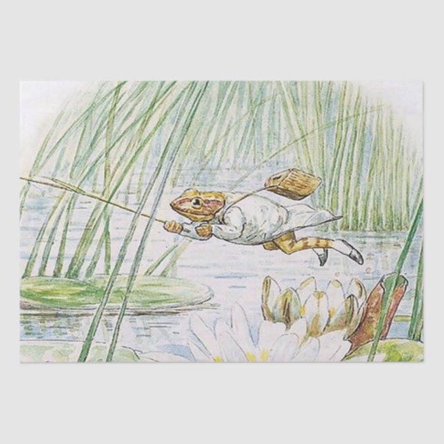 Jeremy Fisher macht einen großen Sprung von Beatri Seidenpapier (Vorderseite)