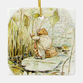 Jeremy Fisher on a Lily pad by Beatrix Potter Keramikornament