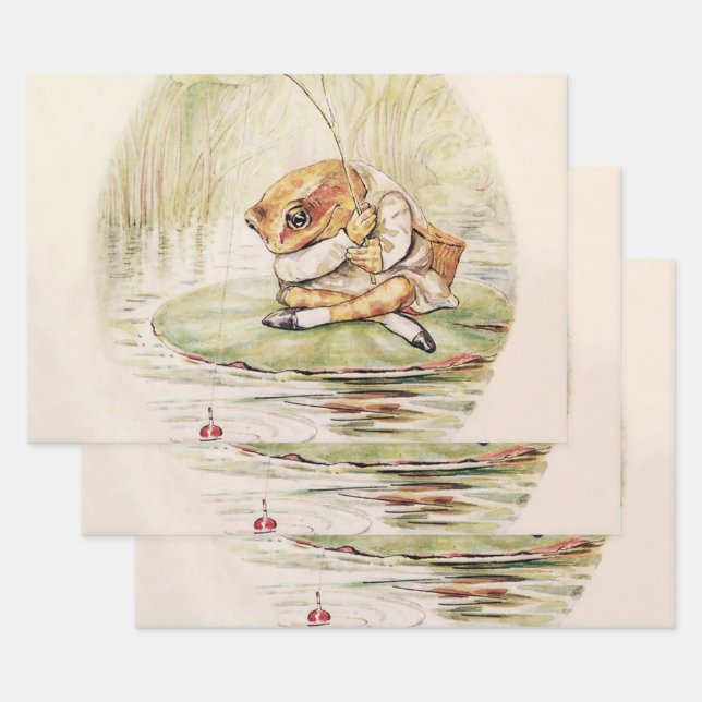 “Jeremy Fisher on a Lilypad” by Beatrix Potter Geschenkpapier Set (Set)