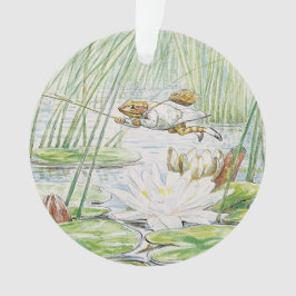 Jeremy Fisher Takes a Great Leap by Beatrix Potter Ornament