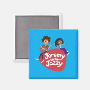 Jeremy und Jazzy Button Magnet